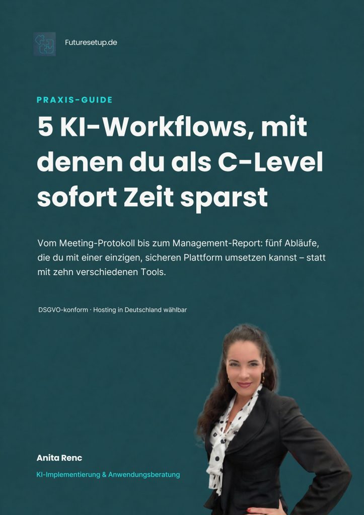 erste Seite des freien Download Papers "5 KI_Workflows, mit denen du als C-Level sofort Zeit sparst"